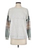 Hem & Thread 100% Cotton Color Block Gray Sweatshirt Size S - photo 1