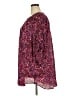 Torrid 100% Polyester Stars Burgundy 3/4 Sleeve Blouse Size 3X Plus (3) - photo 5