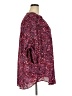 Torrid 100% Polyester Stars Burgundy 3/4 Sleeve Blouse Size 3X Plus (3) - photo 4