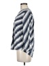 Rain Stripes Blue 3/4 Sleeve Blouse Size M - photo 5