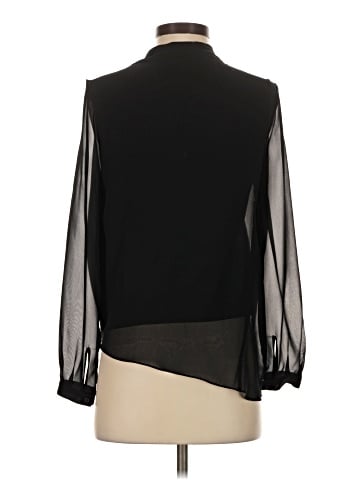 ALLSAINTS Long Sleeve Silk Top (view 2)