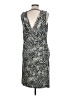 Robert Rodriguez 100% Polyester Animal Print Silver Cocktail Dress Size L - photo 2