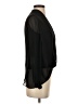 ALLSAINTS 100% Silk Black Long Sleeve Silk Top Size 4 - photo 4