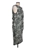 Robert Rodriguez 100% Polyester Animal Print Silver Cocktail Dress Size L - photo 4
