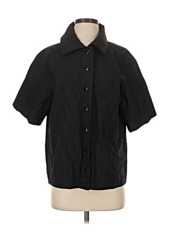 Topshop Short Sleeve Button-Down Shirt (view 1)