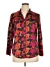 Ruby Rd. Print Burgundy Long Sleeve Blouse Size 14 - photo 1