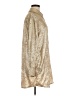 Shein 100% Polyester Metallic Gold 3/4 Sleeve Blouse Size 6 - photo 4