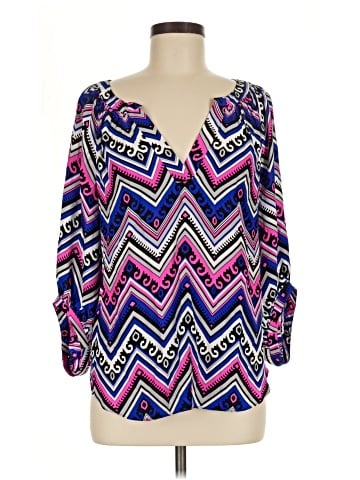 Alice & Trixie 3/4 Sleeve Silk Top (view 1)