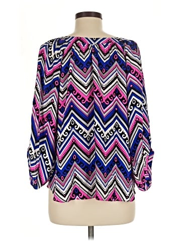 Alice & Trixie 3/4 Sleeve Silk Top (view 2)