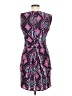 Hunter Dixon 100% Polyester Paisley Purple Cocktail Dress Size 8 - photo 2
