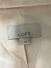 Ann Taylor LOFT 100% Polyester Metallic Silver Blazer Size 2 - photo 6