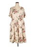Unbranded Floral Tan Casual Dress Size 22 - photo 1