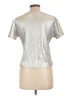 Another Love Metallic Silver Short Sleeve Top Size L - photo 2