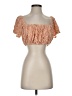 Illa Illa 100% Rayon Orange Short Sleeve Top Size S - photo 1