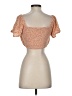 Illa Illa 100% Rayon Orange Short Sleeve Top Size S - photo 2