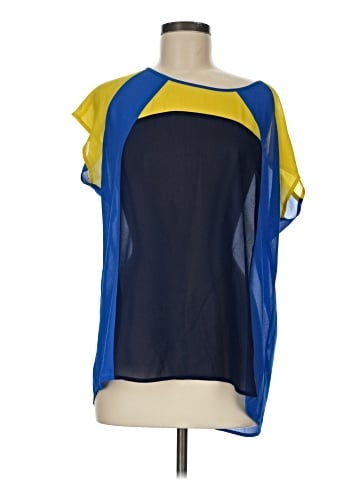 August Silk Short Sleeve Blouse (view 1)