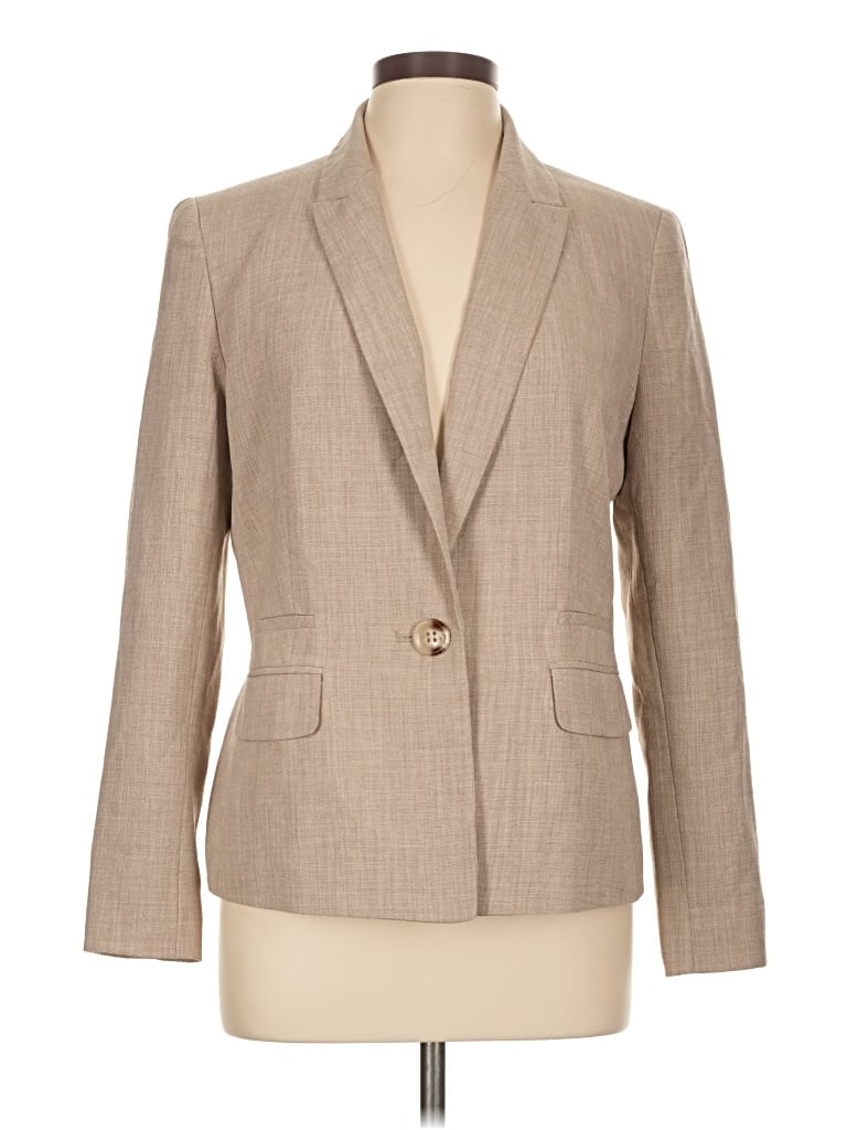 Pre-owned Le Suit Blazer Jacket In Tan