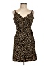 Sanctuary 100% Polyester Animal Print Brown Cocktail Dress Size L - photo 1