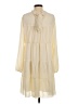Unbranded 100% Polyester Ivory Casual Dress Size S (estimated) - photo 2
