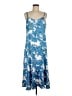 CAbi 100% Polyester Tropical Blue Casual Dress Size M - photo 1