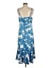 CAbi 100% Polyester Tropical Blue Casual Dress Size M - photo 2