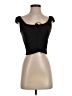 MNG Black Short Sleeve Blouse Size XS - photo 1