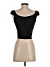 MNG Black Short Sleeve Blouse Size XS - photo 2