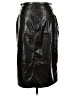 Gap 100% Polyester Black Faux Leather Skirt Size 30 waist - photo 2