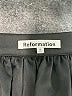 Reformation 100% Polyester Solid Black Formal Skirt Size 10 - photo 3
