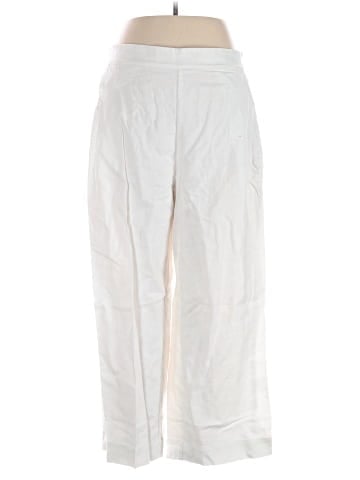 Madewell Pull-On Straight Crop Pants in Cotton-Linen Blend (view 1)