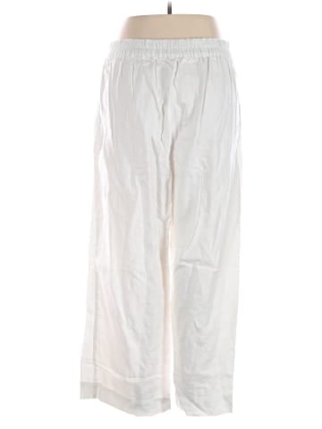 Madewell Pull-On Straight Crop Pants in Cotton-Linen Blend (view 2)