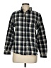 L.L.Bean 100% Cotton Plaid Green Long Sleeve Button-Down Shirt Size M (petite) - photo 1