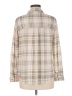 C&C California Plaid Gray Long Sleeve Blouse Size M - photo 2