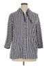 Weekends by Chico's Stripes Blue Jacket Size XL (3) - photo 1