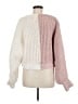 Altar'd State 100% Polyester Color Block Pink Pullover Sweater Size M - photo 2