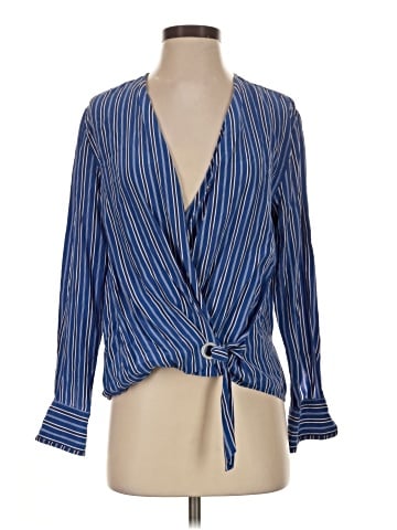 Rag & Bone Long Sleeve Silk Top (view 1)