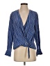 Rag & Bone 100% Silk Blue Long Sleeve Silk Top Size XS - photo 1
