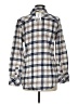 Ci Sono Plaid Ivory Long Sleeve Button-Down Shirt Size M - photo 2