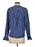 Rag & Bone 100% Silk Blue Long Sleeve Silk Top Size XS - photo 2