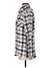 Ci Sono Plaid Ivory Long Sleeve Button-Down Shirt Size M - photo 5