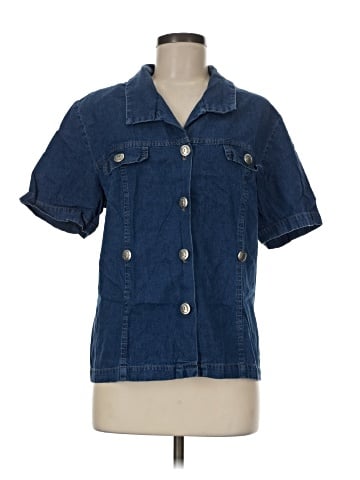 BEDFORD FAIR lifestyles Short Sleeve Button-Down Shirt (view 1)