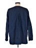 J.Jill 100% Cotton Polka Dots Blue Long Sleeve Blouse Size M - photo 2