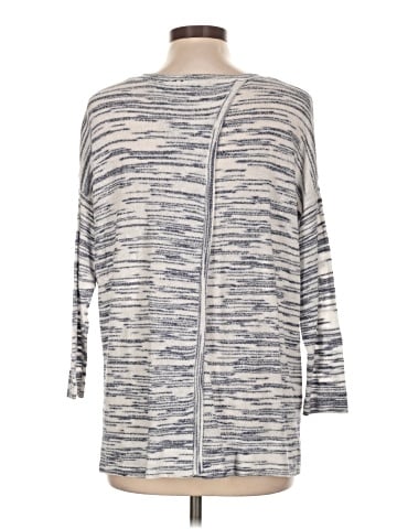 Blue Saks Fifth Avenue 3/4 Sleeve Top (view 2)