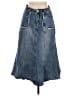 Pink Ripple 100% Polyester Blue Denim Skirt Size L - photo 1