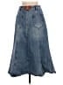 Pink Ripple 100% Polyester Blue Denim Skirt Size L - photo 2