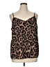 Hayden 100% Polyester Brown Sleeveless Top Size 1X - photo 1