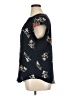 Fun2Fun Floral Black Short Sleeve Blouse Size XL - photo 5
