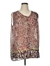 CAbi 100% Polyester Brown Sleeveless Blouse Size XL - photo 1