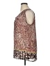 CAbi 100% Polyester Brown Sleeveless Blouse Size XL - photo 5