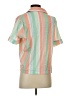 Tommy Bahama Stripes Orange Short Sleeve Blouse Size S - photo 2